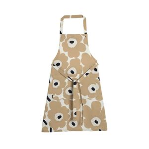 Marimekko - Pieni Unikko Tablier, blanc cassé / beige / bleu foncé