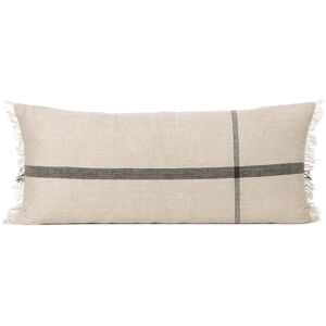 ferm LIVING - Calm Coussin, 40 x 90 cm, camel / noir