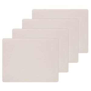 LindDNA - Set de table Square L , 35 x 45 cm, Nupo soft nude (set de 4)