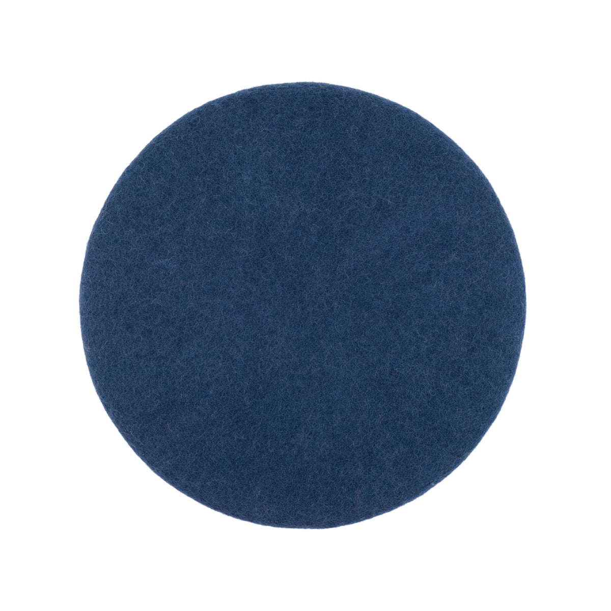 myfelt - Housse de siège alva plate ø 36 cm, bleu foncé