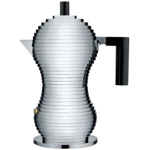 Alessi - Pulcina Cafetière espresso, 15 cl, argent / noir