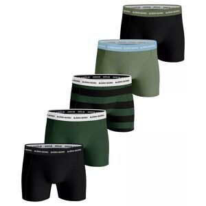 Björn Borg Essential Boxer Black/Green/Print 5-pack, L