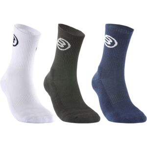 Bullpadel Technical Long Socks Black/White/Navy 2022, M (38-41)