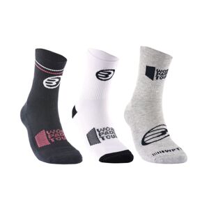 Bullpadel WPT Socks Grey/White/Black, M (40-43)