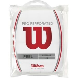 Wilson Pro Surgrip Perforé Blanc 12-pack