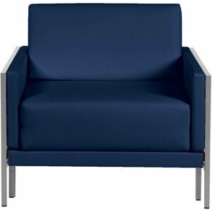 Likoolis Fauteuil Lit  Français Carré 80 x 80 en Cuir artificiel accoudoirs fixes