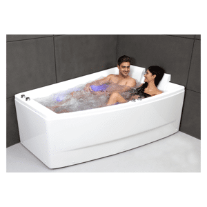 SPALINA Baignoire balneo 2 places SANGHA DUO Wave Droite  L170xl(120x70)xH63cm,