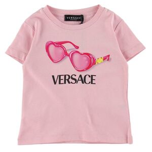 Versace T-Shirt - Rose av. Lunettes de Soleil - 4 ans (104) - Versace T-Shirt Rose female - Publicité