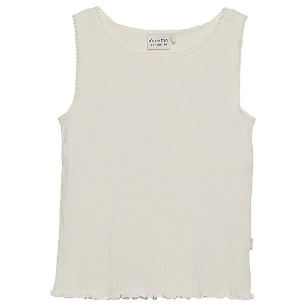 Minymo Top - Rib - Perle de graine - 5 ans (110) - Minymo T-Shirt Blanc female