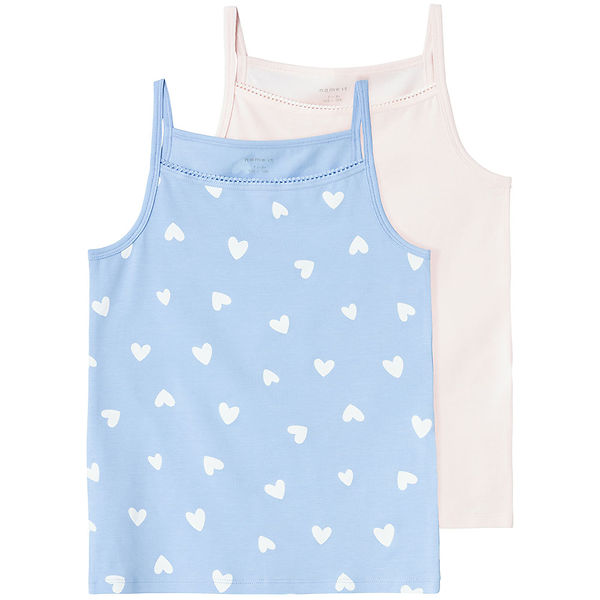 Name It Sous-pull - Noos - NkfStrap Top - 2 Pack - Sérénité - 13-14 ans (158-164) - Name It Sous-pull Bleu/Rose female