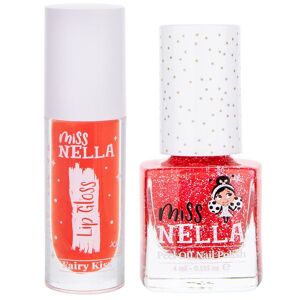 Miss Nella Brillant à lèvres & Vernis à ongle - Fairy Kiss - UneTaille - Miss Nella Maquillage Rouge female - Publicité
