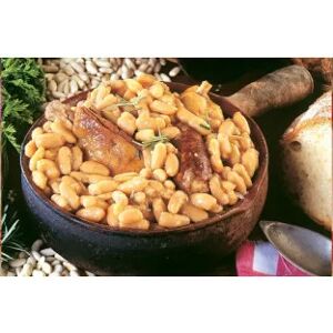 Au Village Lot de 2 Cassoulets au manchon de canard confit