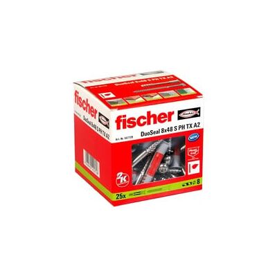 Fischer DuoSeal 8x48 S PH TX A2, Cheville - Publicité Fischer DuoSeal 8x48 S PH TX A2, Cheville - Publicité