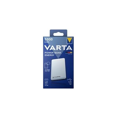 Varta Energy 5000 mAh Power Bank en polymère de lithium - Power Bank - Publicité Varta Energy 5000 mAh Power Bank en polymère de lithium - Power Bank - Publicité