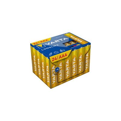 Varta Longlife Batterie LR03 Box, AAA (Micro) - Publicité Varta Longlife Batterie LR03 Box, AAA (Micro) - Publicité