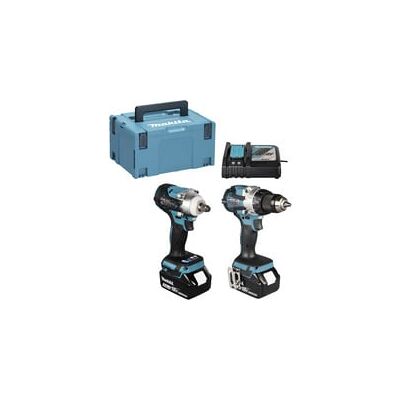 Makita Kit combo batterie DLX2533TJ, perceuse-visseuse sans fil DDF489Z + clé à chocs sans fil DTW300Z, 18 volts, Tournevis - Publicité Makita Kit combo batterie DLX2533TJ, perceuse-visseuse sans fil DDF489Z + clé à chocs sans fil DTW300Z, 18 volts, Tournevis - Publicité