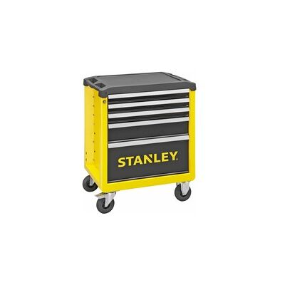 Stanley Chariot d''atelier avec 5 tiroirs, Chariot à outils - Publicité Stanley Chariot d''atelier avec 5 tiroirs, Chariot à outils - Publicité