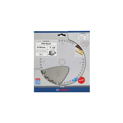Bosch PRO Wood Lame de scie circulaire 190 mm - Publicité Bosch PRO Wood Lame de scie circulaire 190 mm - Publicité