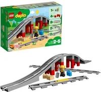 Lego DUPLO - Les rails et le pont du train, Jouets de construction