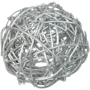 Assortiment de boules en ROTIN Argent -10 pieces / 3 tailles