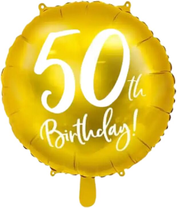 Party Deco Ballon 50th Birthday Or ø45cm