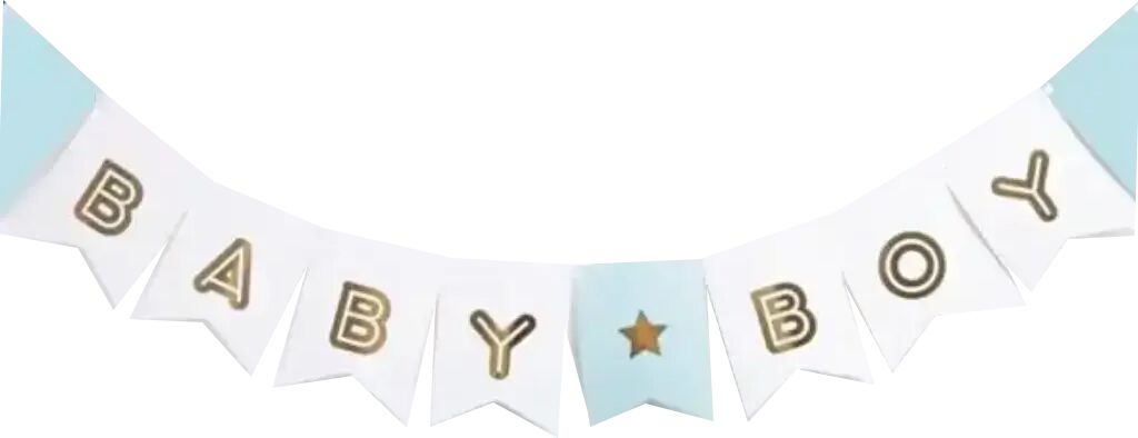 Party Deco Guirlande en papier Baby Boy