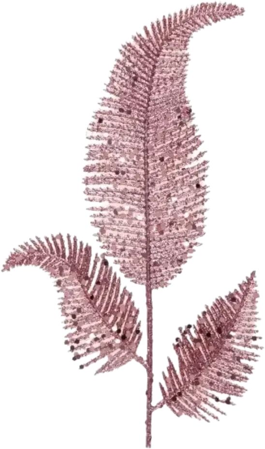 feuilles de palme sur tige - Décoration - Rose Gold - 18x25c