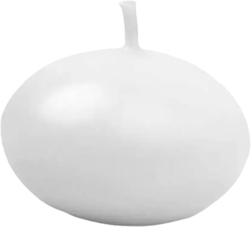 Party Deco Lot de 50 Bougie flottante - Blanc - 4cm