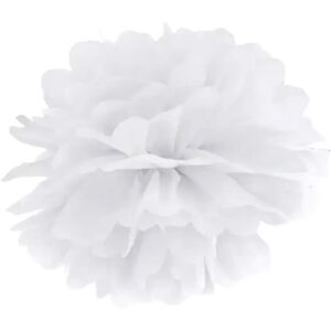 Party Deco Pompon en papier blanc 25cm