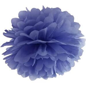 Party Deco Pompon en papier bleu marine 25cm