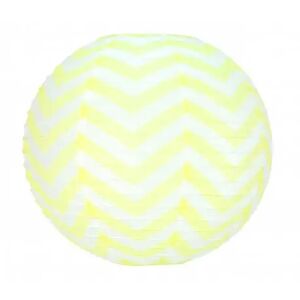 Party Pro Lanterne Japonaise chevrons Jaune 35cm