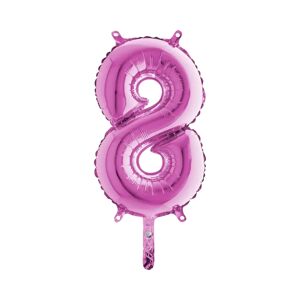 Grabo Ballon anniversaire chiffre 8 Rose 36cm