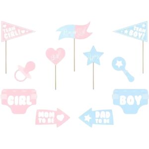 Party Deco Photo Props Gender Reveal Party (11 pieces)