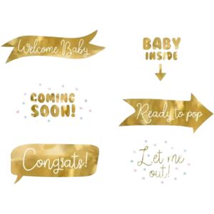 Party Deco Photo Props Baby Shower Or 6 pieces