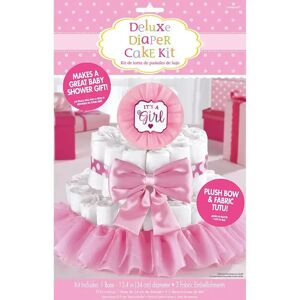 Amscan Kit decoration gateau pour Baby Shower Fille (4 pieces)