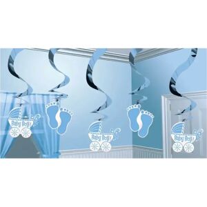 Amscan Decoration spirale Baby Boy 61cm (5 pieces)