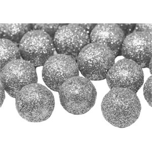 Party Deco Decoration Boule argent pailletee ø2cm(25 pieces)