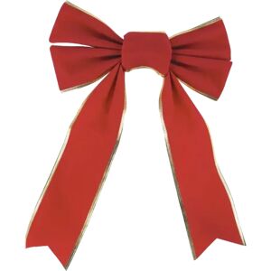 Party Pro Noeud en tissu velours rouge et or