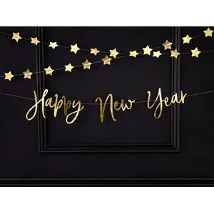 Party Deco Guirlande Happy New Year Script Or