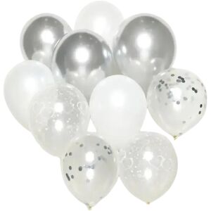 Amscan Bouquet de 10 ballons Theme Argent