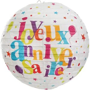 Santex Lanterne Joyeux Anniversaire Multicolore (Lot de 2)