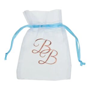 Santex Sachet Organza BB Ruban Bleu (Lot de 6)