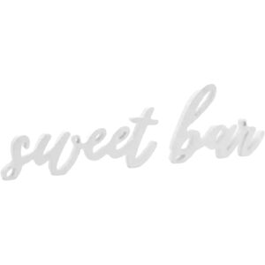 Party Deco Lettres Sweet Bar Blanc