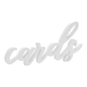 Party Deco Lettres Cards Blanc 