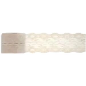 Ruban en dentelle effet naturel - 3m x 50mm