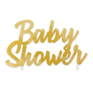 STC PRO Decoration pour Gateau Baby Shower Dore 