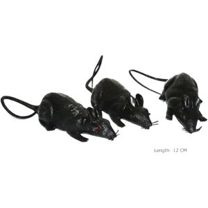 Lot de 3 rats avec sifflet 19cm