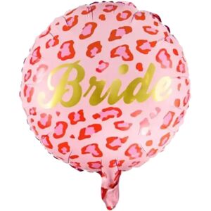 Party Deco Ballon en Aluminium - Bride Rose Leopard - 45cm