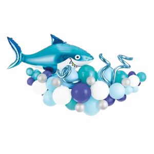 party deco Bouquet de Ballons Geant Requin - À CONSTRUIRE - 150x95cm