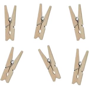 Party Deco Lot de 20 epingles en bois